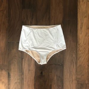 Kortni Jeane White High-Wasted swim bottoms